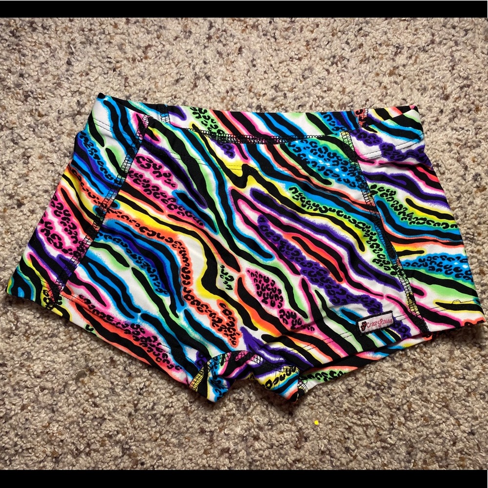 crazypants neon animal print spandex